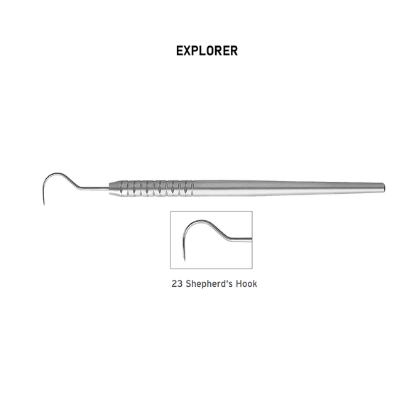 Hu-Friedy Explorer Silver line 23 Shepherd‘s Hook