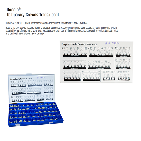 Directa Polycarbonate Molar Crowns