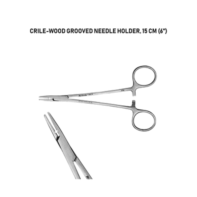 Hu-Friedy Crile-Wood Grooved Needle Holder